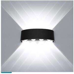 Modern Outdoor Wall lamp, Aluminum Shell Indoor Outdoor Surface Patio Wall Light